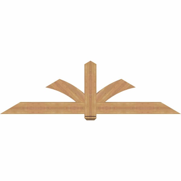 Ekena Millwork Redmond Smooth Timber Gable Bracket, Western Red Cedar, 84"W x 24"H x 3 1/2"D x 5 1/2"F, 7/12 Pitch GBW084X24X0406RED00SWR - main